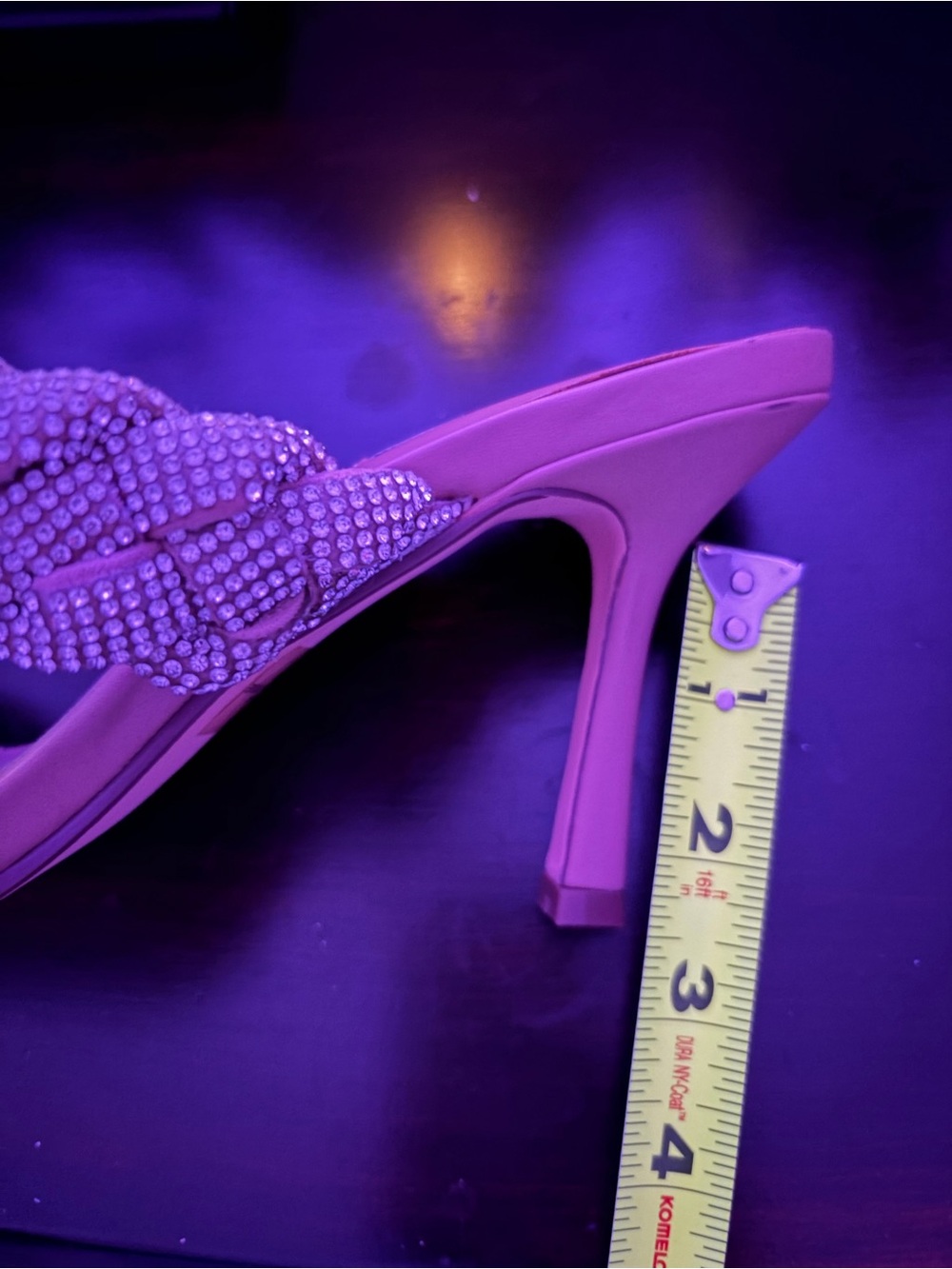 STEVE MADDEN | tan bejeweled heels size 9.5 never worn - Picture 8 of 8